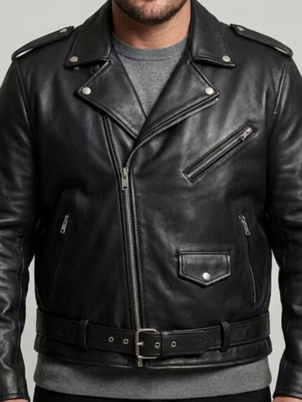 Street & Steel Dakota Black Genuine Leather Riding Jacket Size Large NWOT